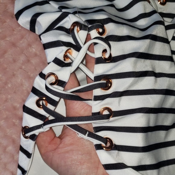 2/$20 SWIM - Stripe Swimsuit - Picture 5 of 9